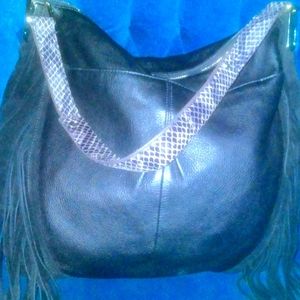 B. Makowsky Fringe Shoulder Bag